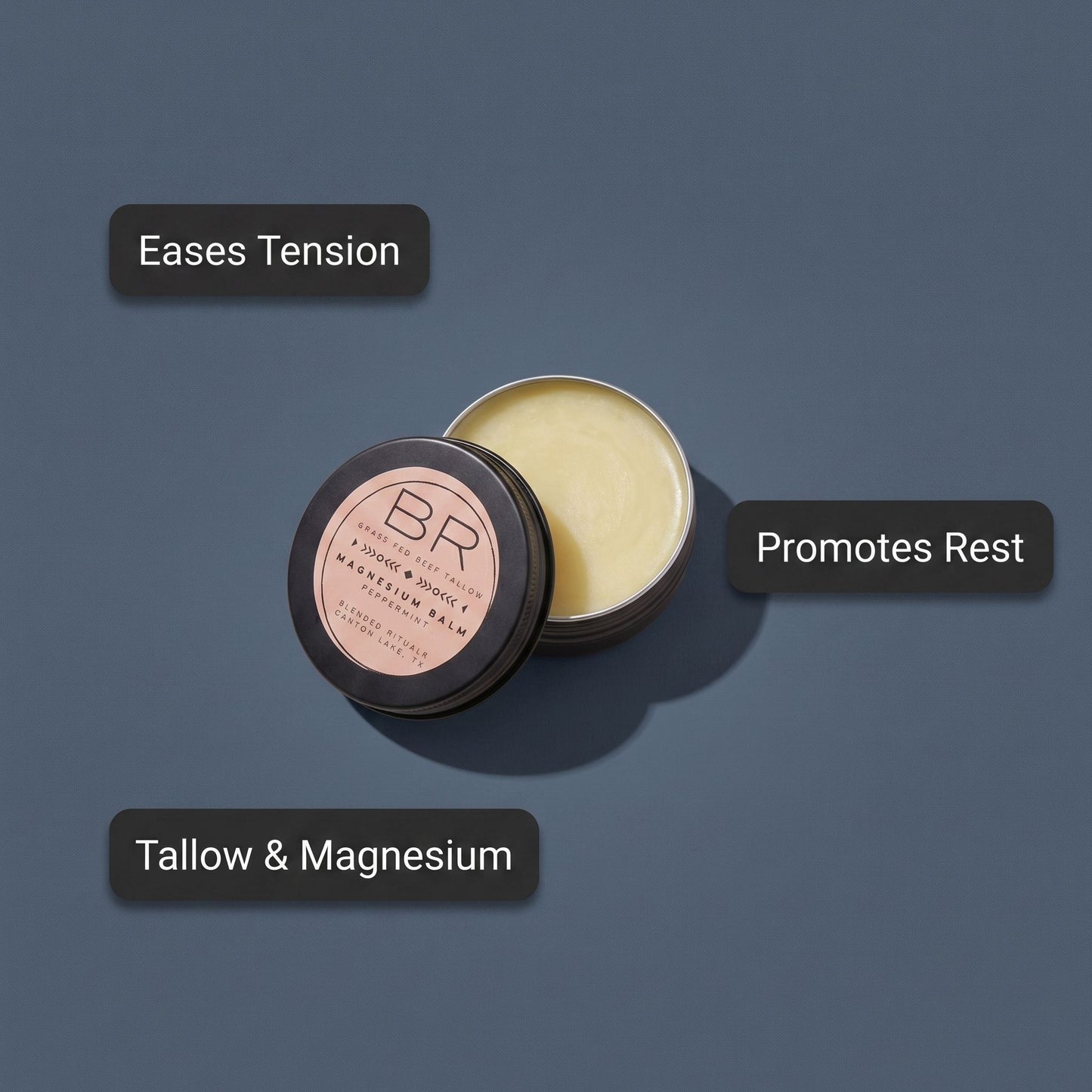 Grass-Fed Beef Tallow - Magnesium Balm - Peppermint