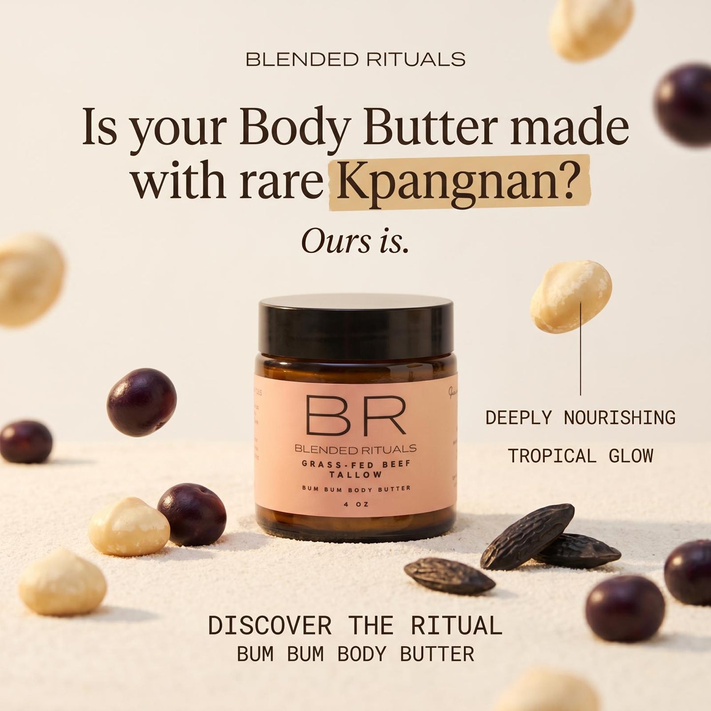 Grass-Fed Beef Tallow Moisturizer - Bum Bum