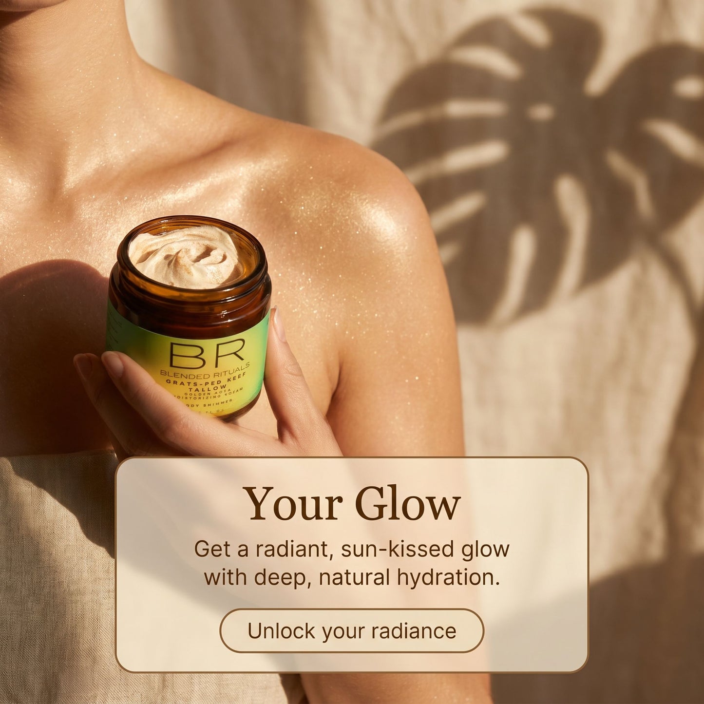 Golden Aura Tallow Body Shimmer