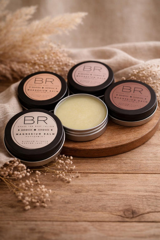 Grass-Fed Beef Tallow - Magnesium Balm - Peppermint