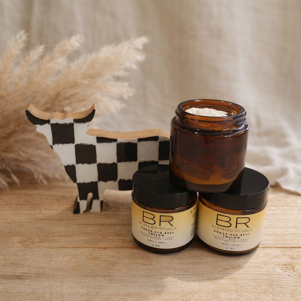 Grass-Fed Beef Tallow Moisturizer - Oatmeal, Milk & Honey
