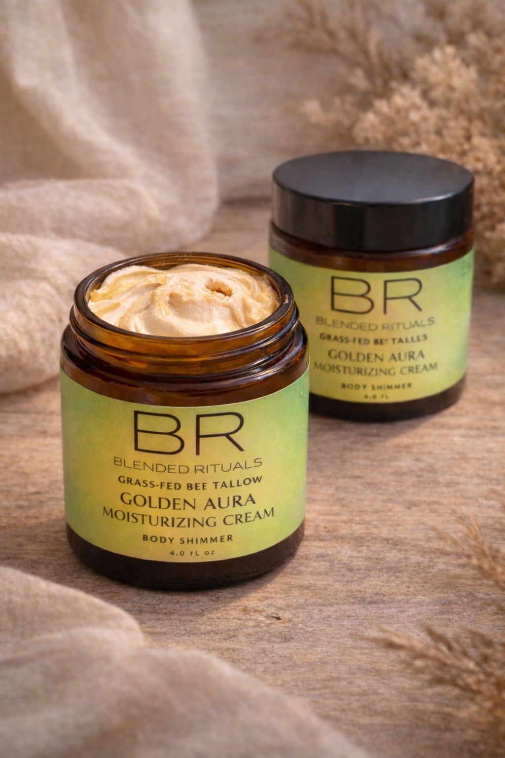 Golden Aura Tallow Body Shimmer